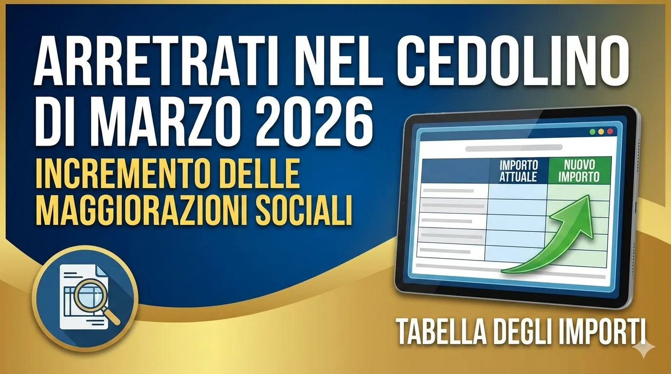 Cedolino Pensione di Marzo 2026: 40 euro di Arretrati e Assegno a 768 euro con Incremento al milione (lettera INPS)